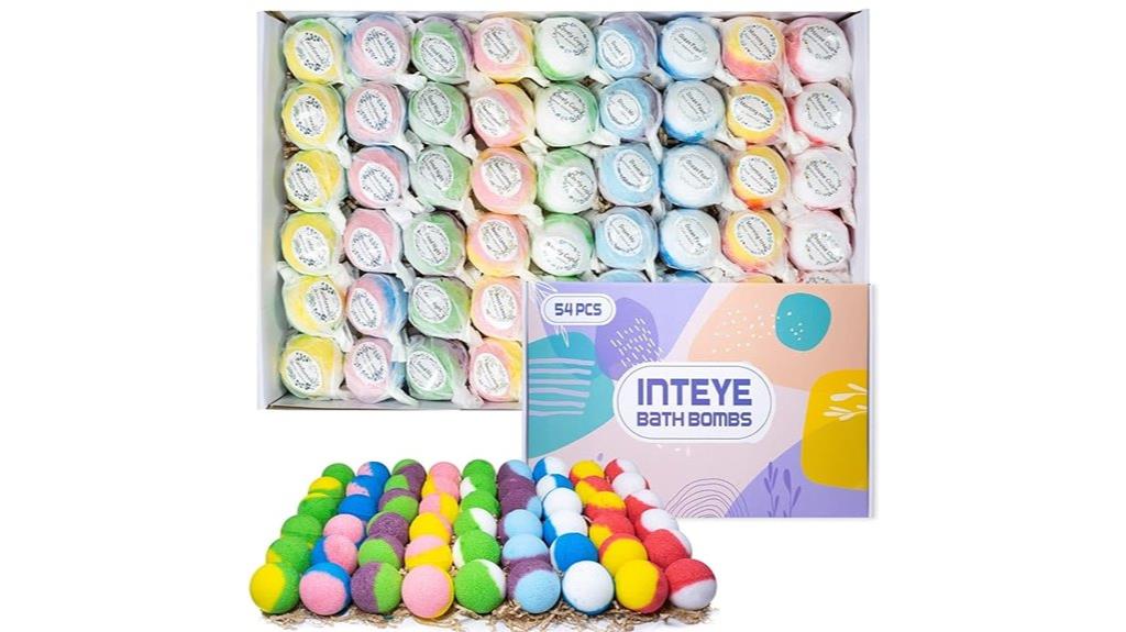 luxury 54 piece bath bombs