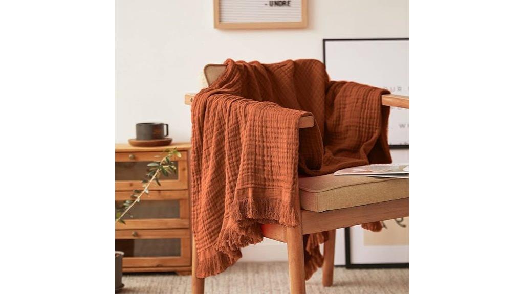 luxury cotton muslin blanket