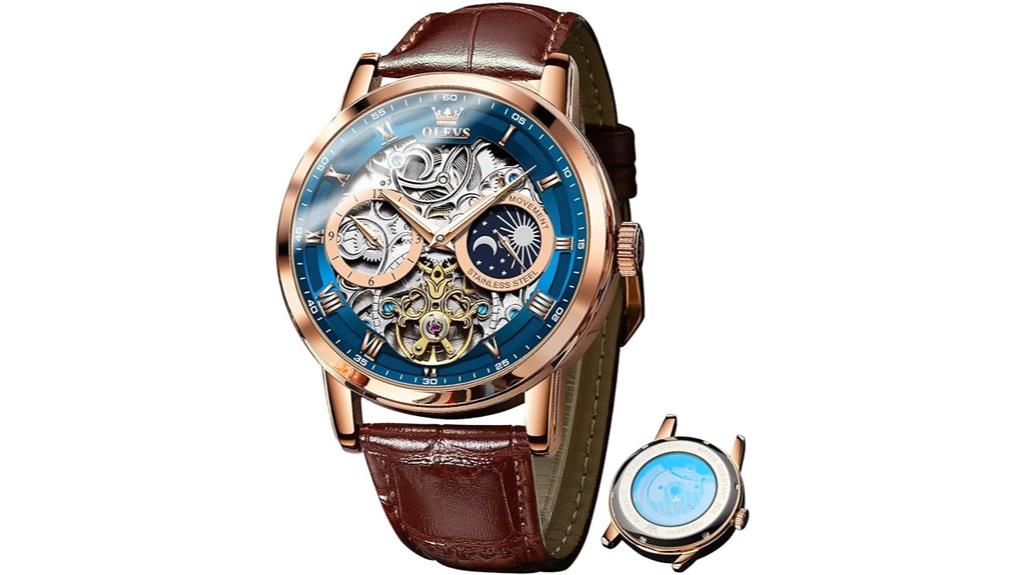 luxury mechanical moonphase watch