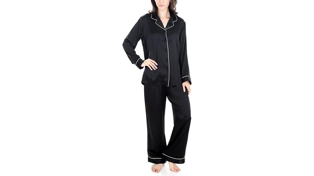 luxury mulberry silk pajamas