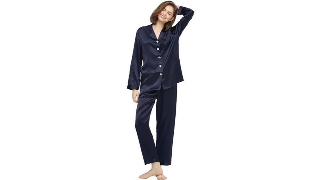luxury silk pajamas women