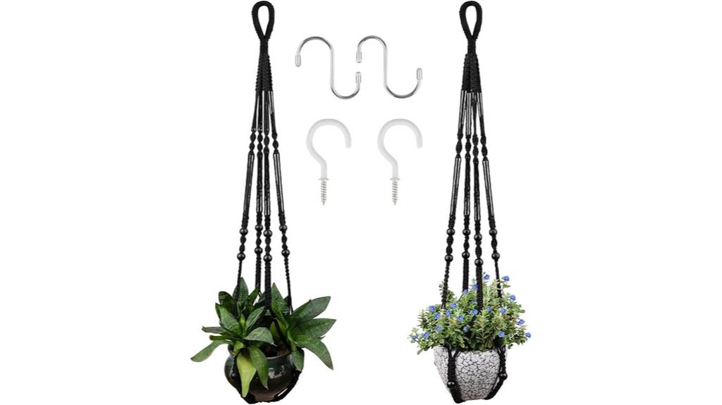 macrame plant hanger set