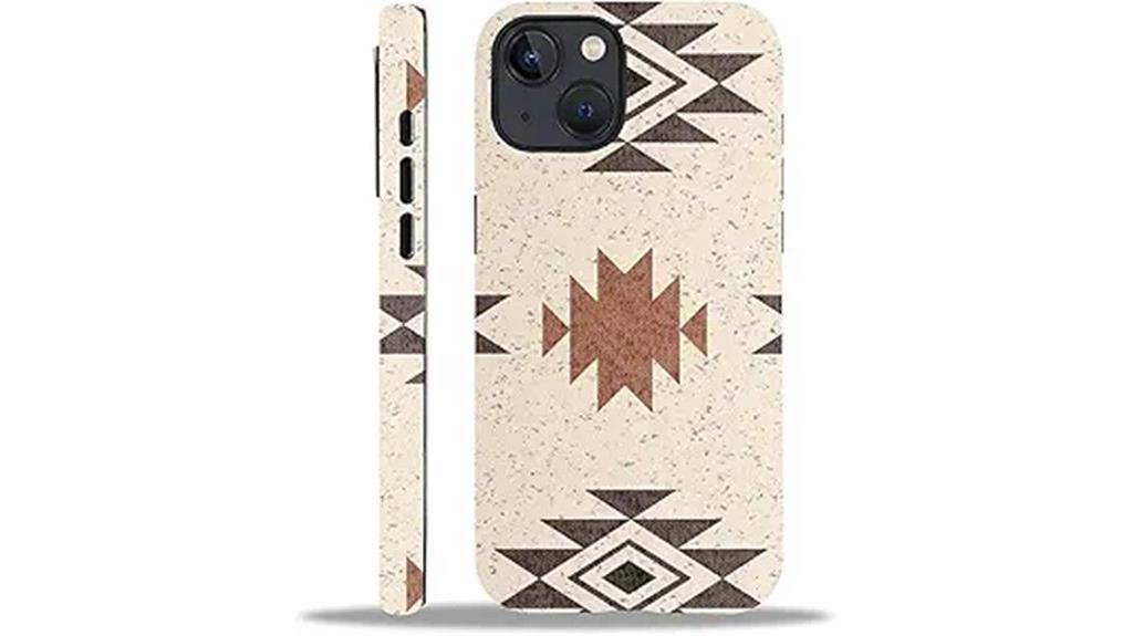 matte aztec pattern case