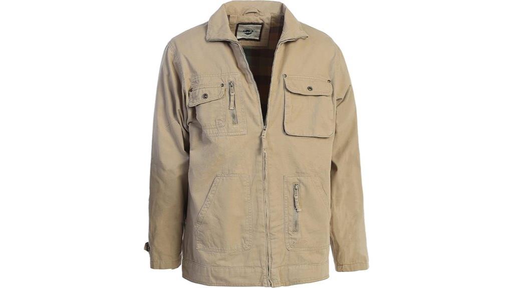 men s cotton cargo jacket