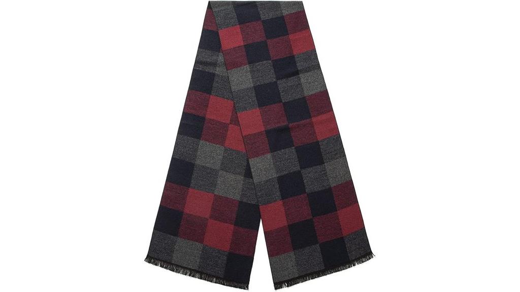 men s wool tartan scarf