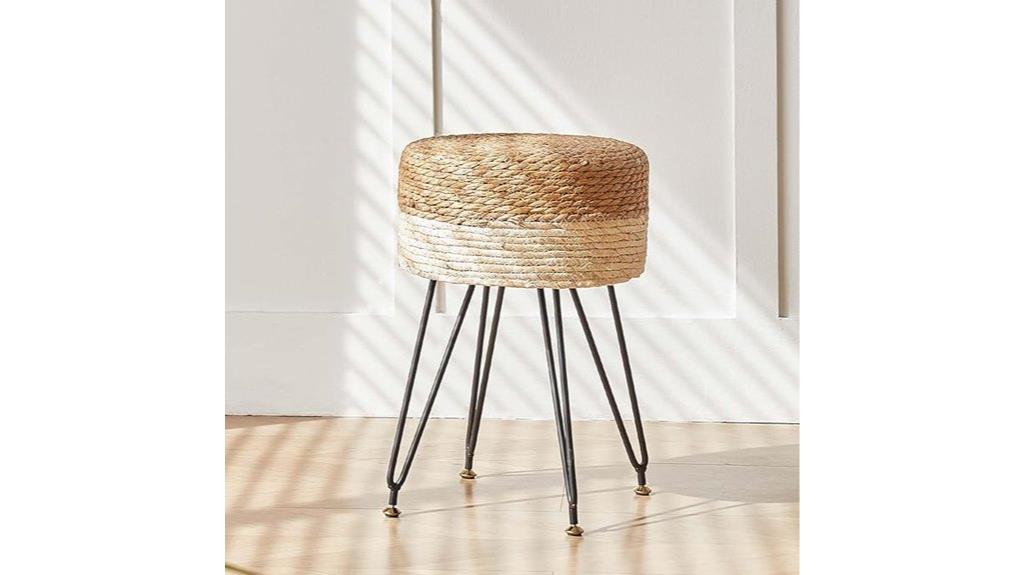 metal legged makeup stool