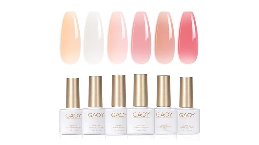 milky white gel polish