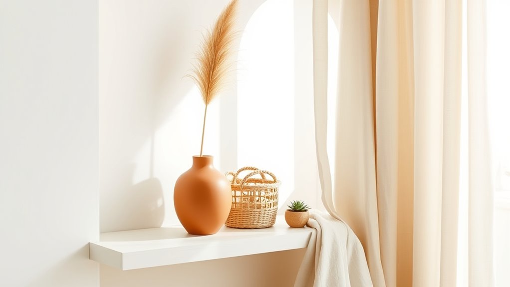 minimalist boho clutter free