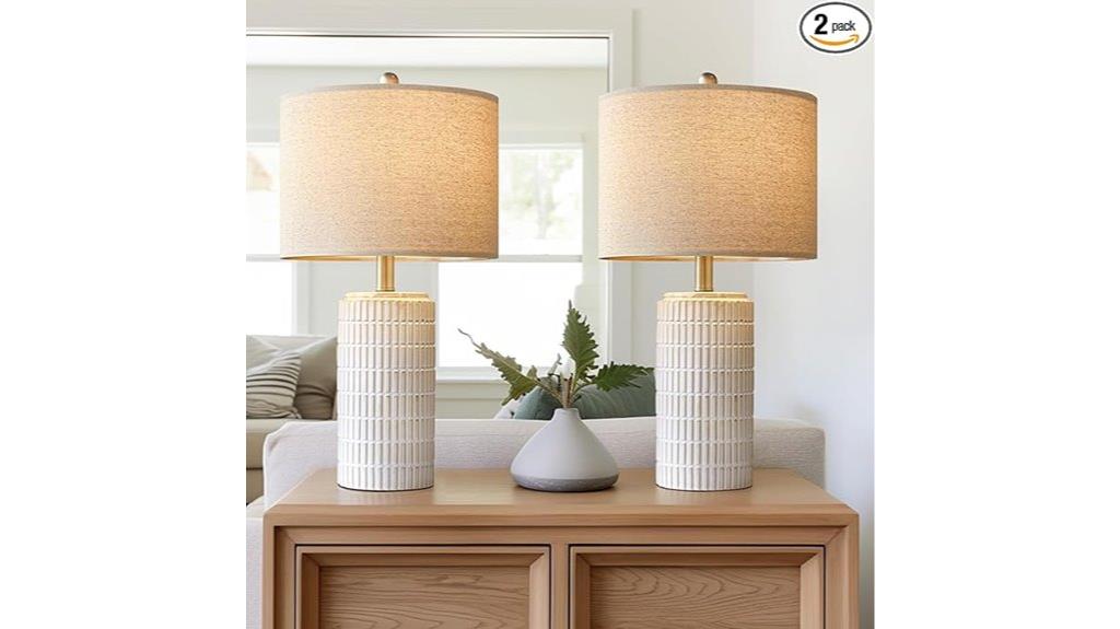 modern ceramic lamp set