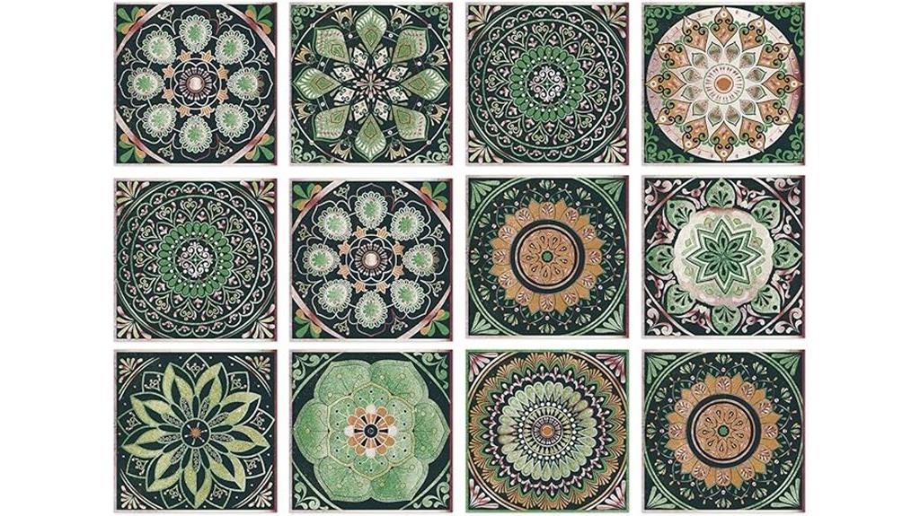 moroccan tile peel decals
