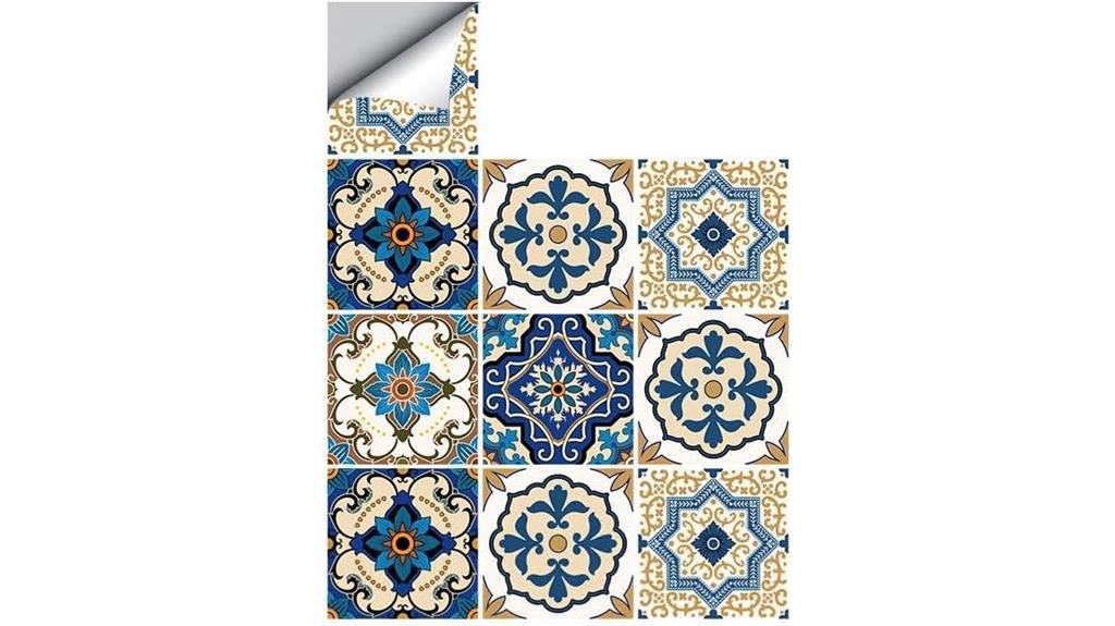 moroccan waterproof tile stickers