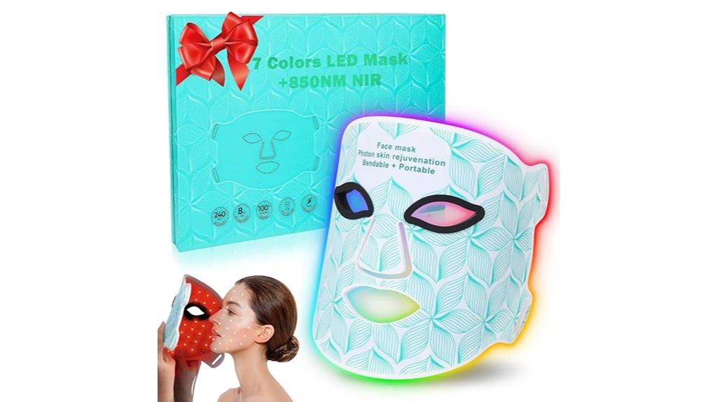 multi color red light mask