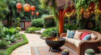 outdoor boho garden inspiration