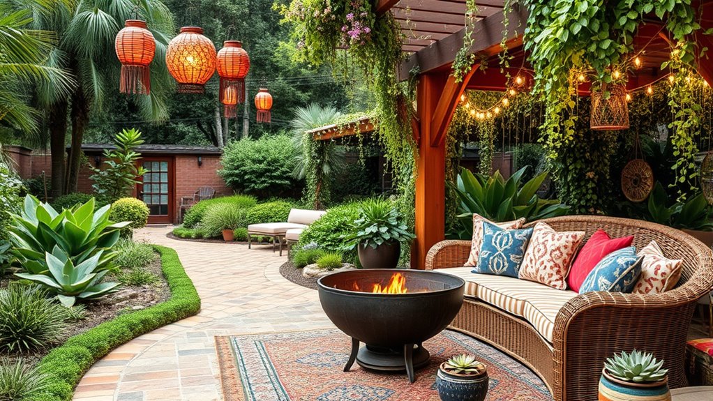 outdoor boho garden inspiration