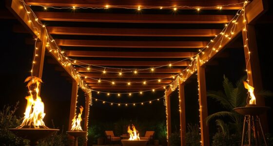 outdoor lighting and fire features