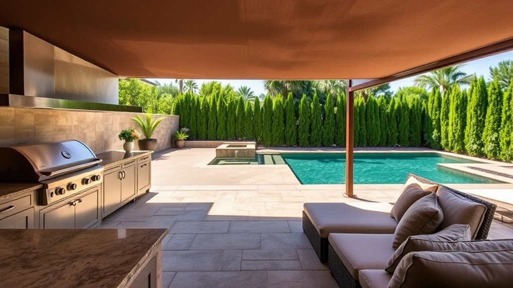 outdoor privacy and shade