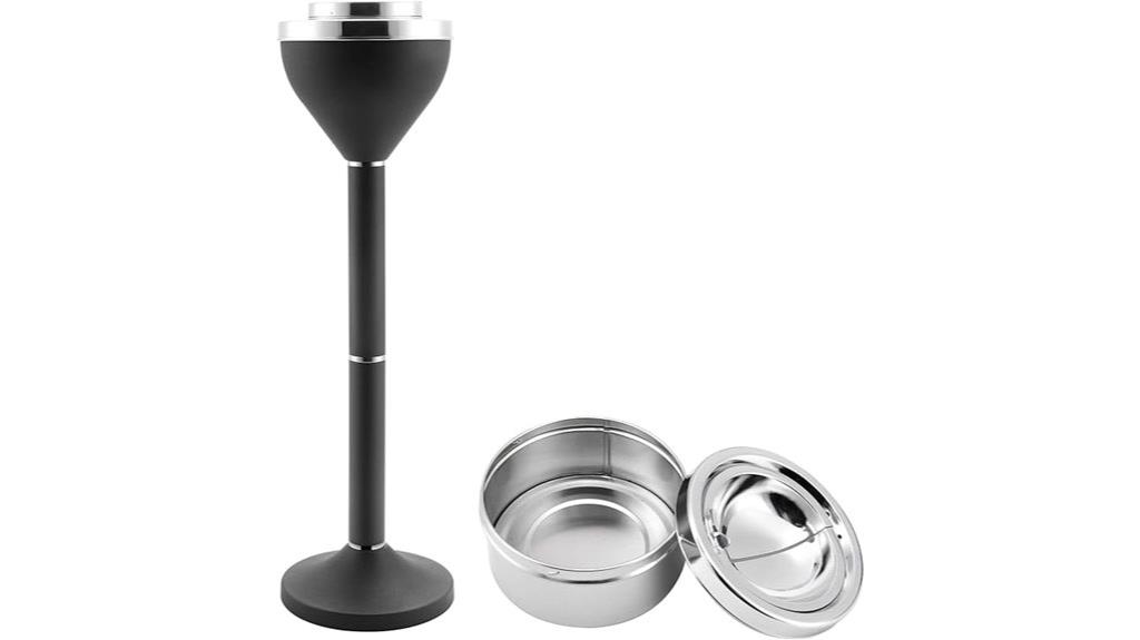 outdoor tall cigarette receptacle