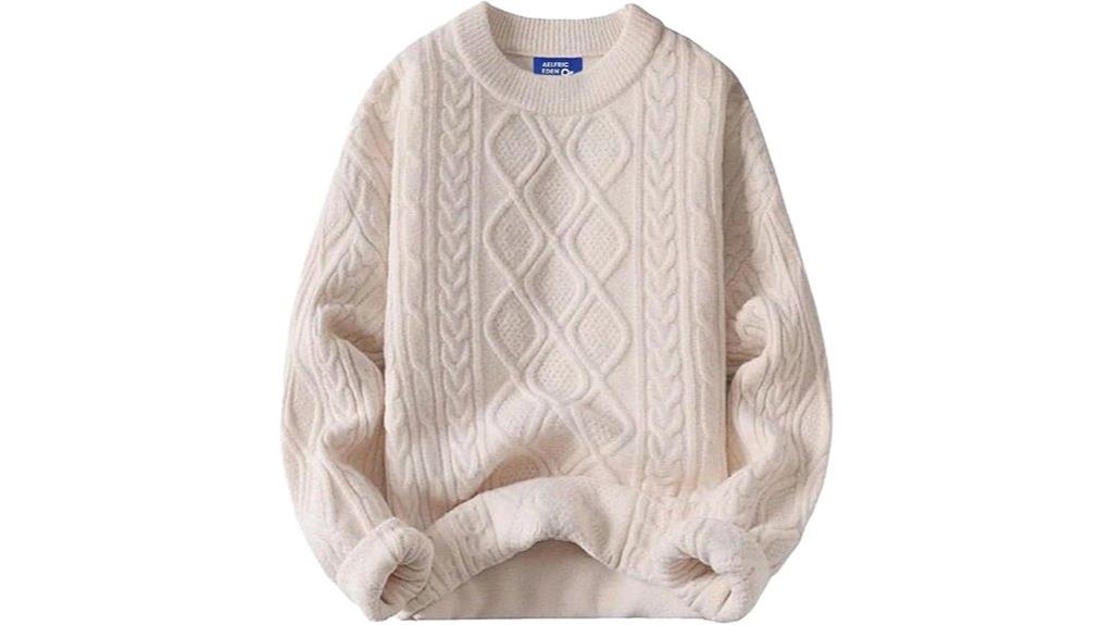 oversized vintage cable sweater