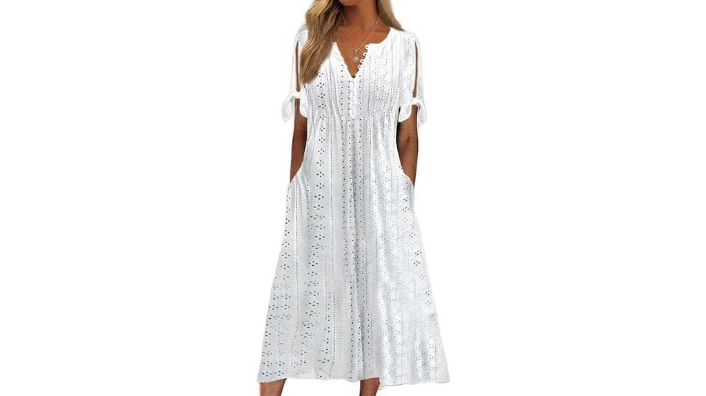 pastel boho dress with pockets