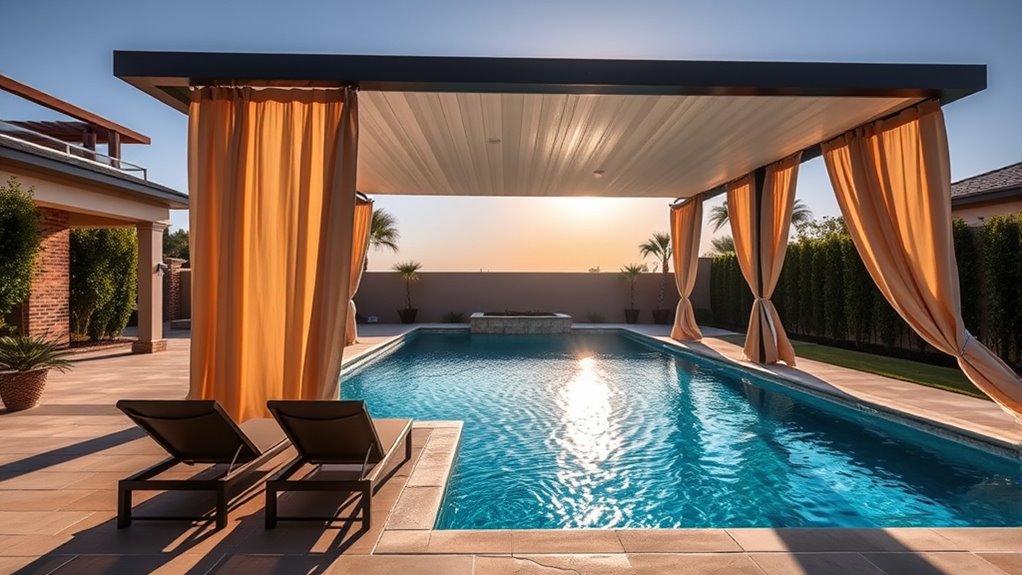 pergola outdoor pool shade