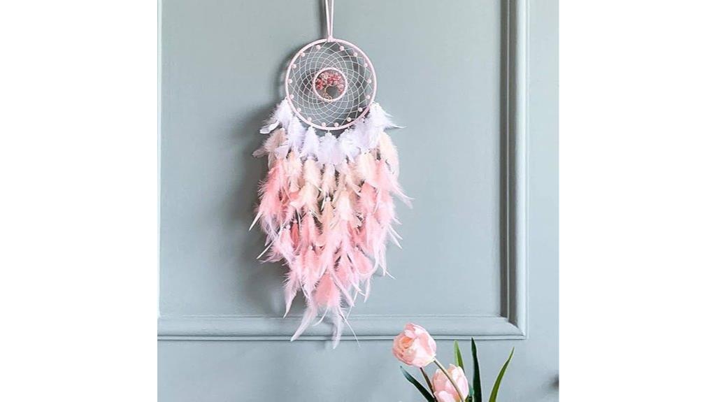 pink dream catcher decor