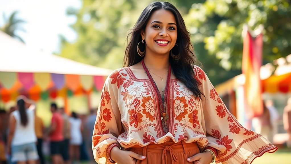 plus size boho tops