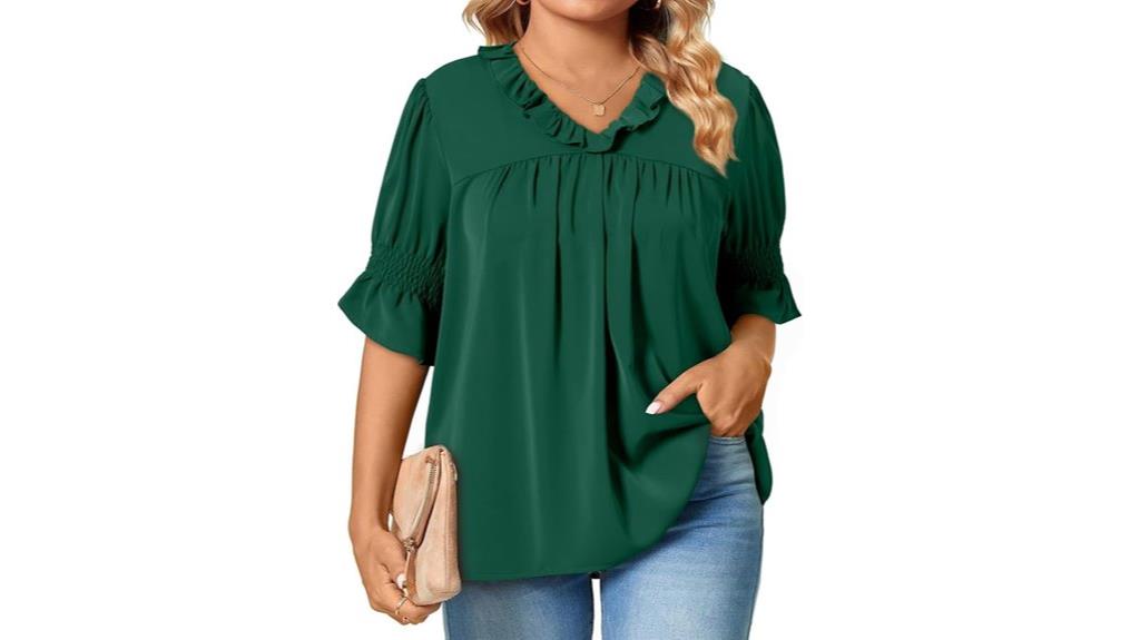plus size floral blouses
