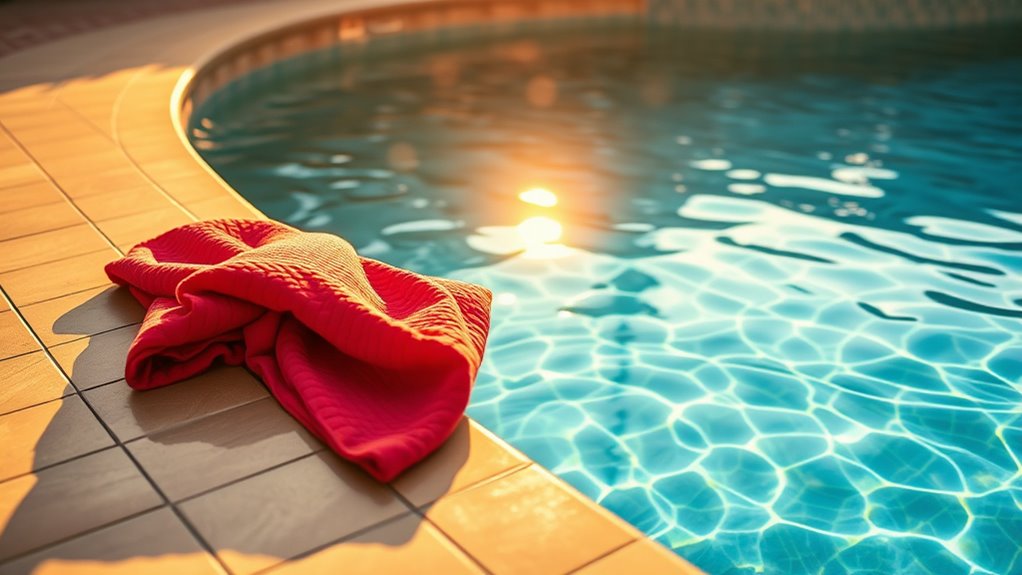 pool blanket conserves heat