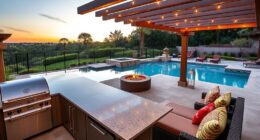 pool centric outdoor living spaces