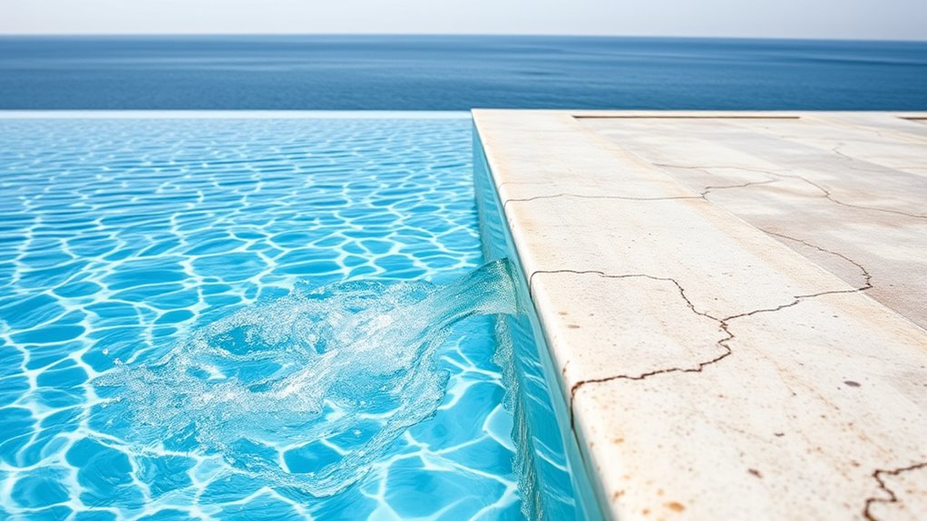 pool edge deterioration prevention