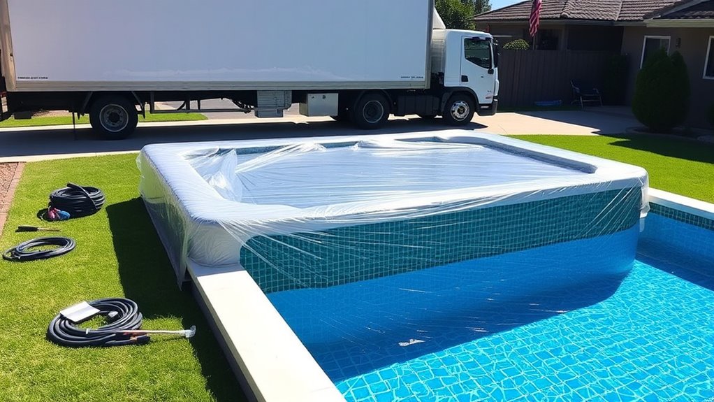 pool setup and testing