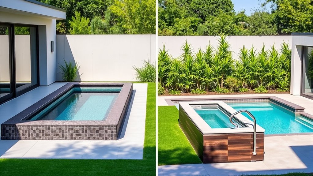 pool size and space