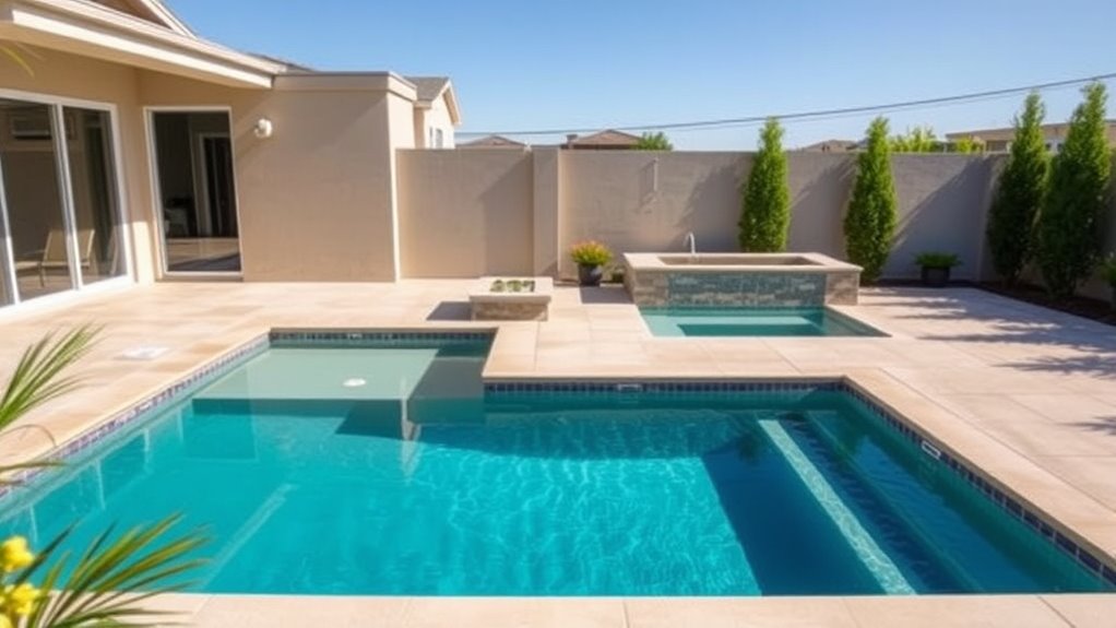 pool size and space
