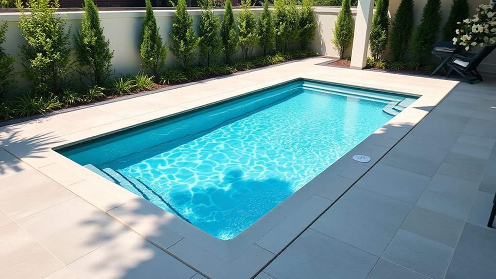 pool size shape placement