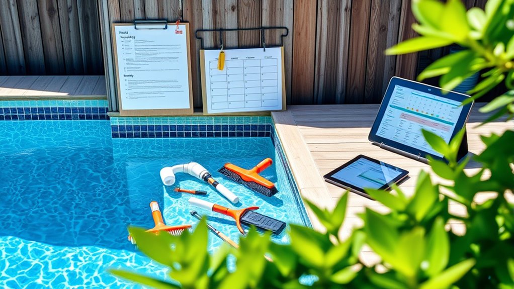 pool upkeep schedules