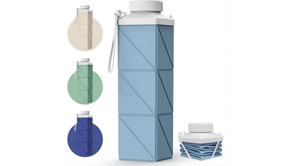 portable 720ml folding bottle
