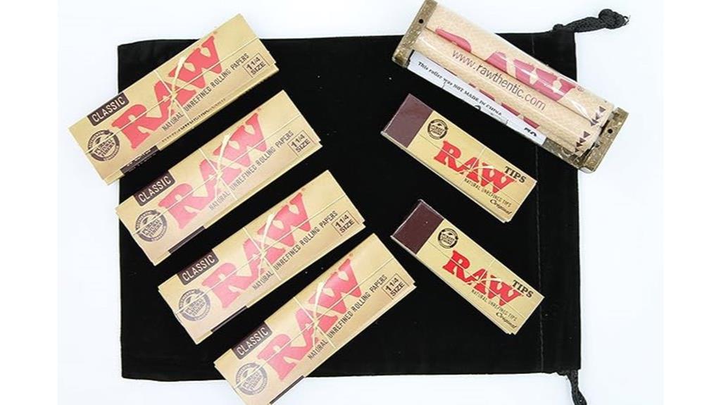 premium rolling paper set