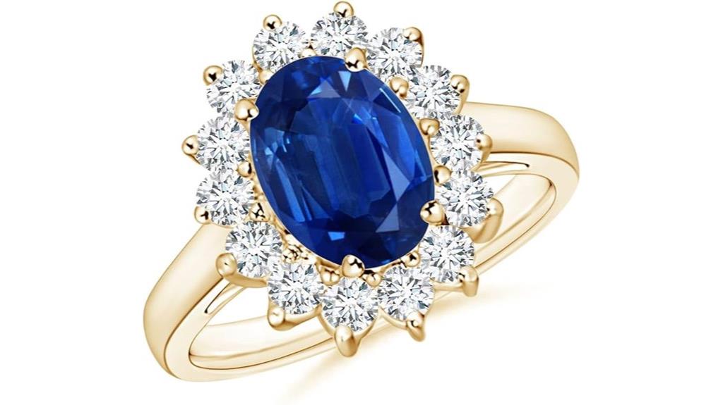 princess diana blue sapphire