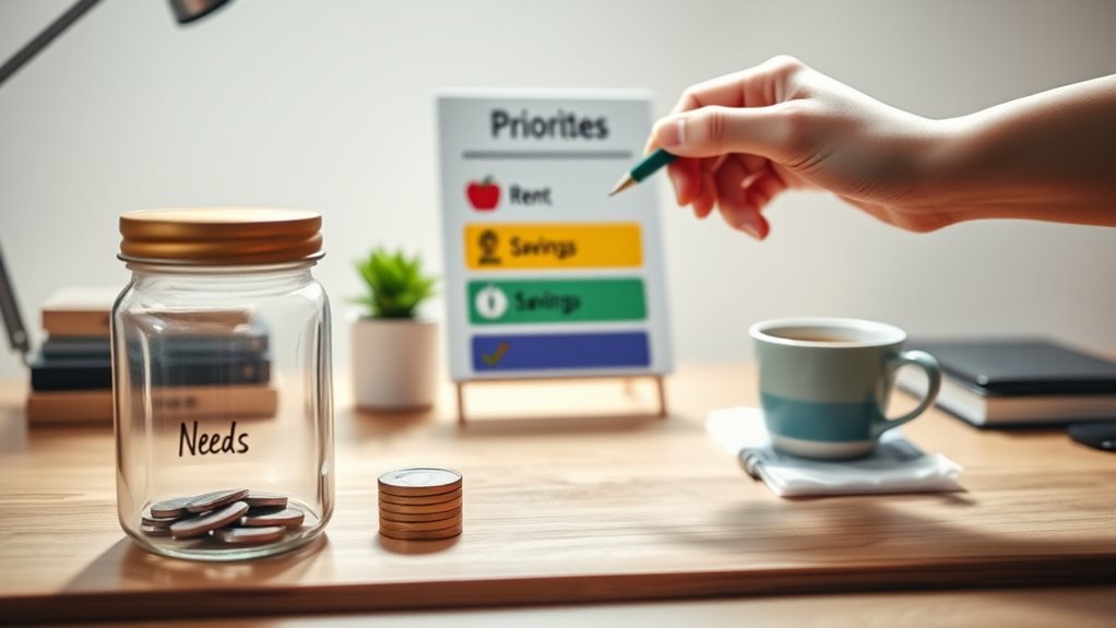 prioritize essentials before luxury