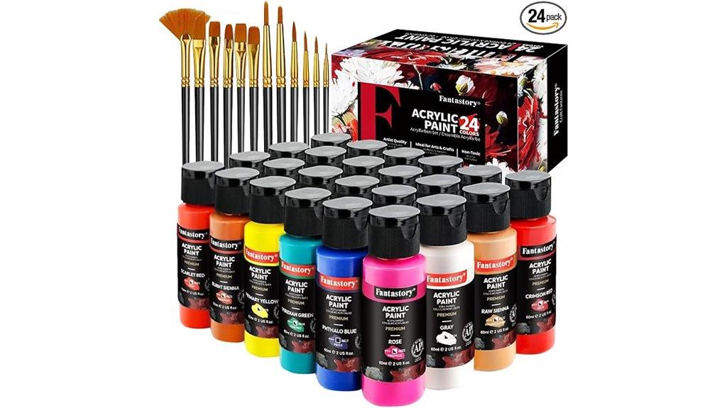 professional acrylic paint set