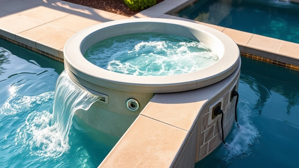 proper spa pool plumbing