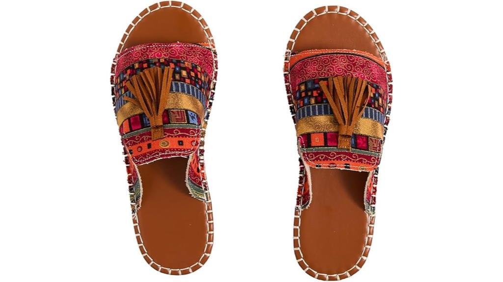 rainbow flat sandal shoes