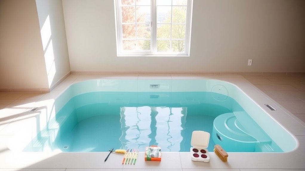 regular pool maintenance routine