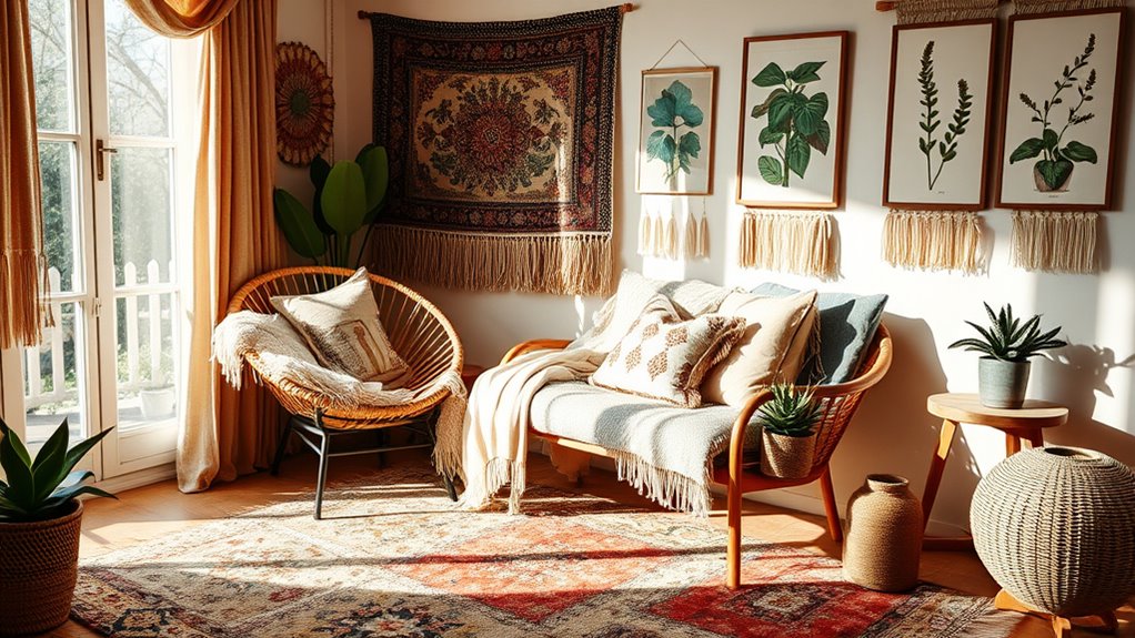 relaxing boho interior psychology