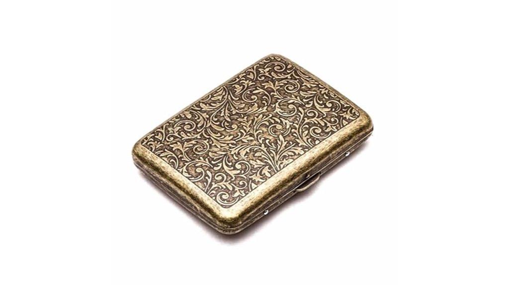 retro metal cigarette case