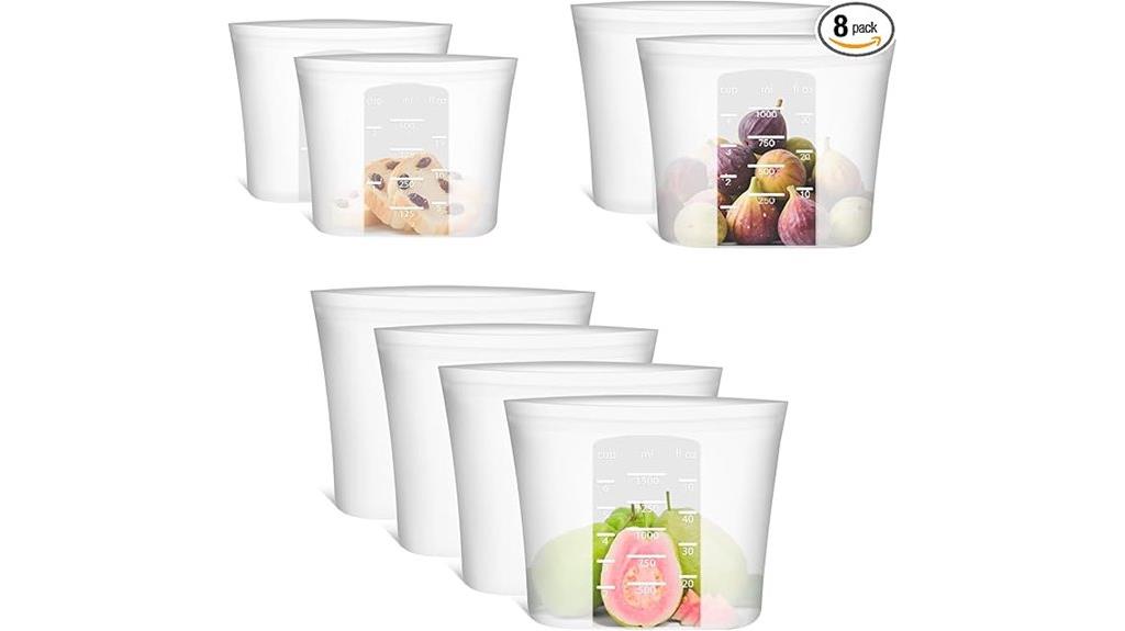 reusable silicone food bags