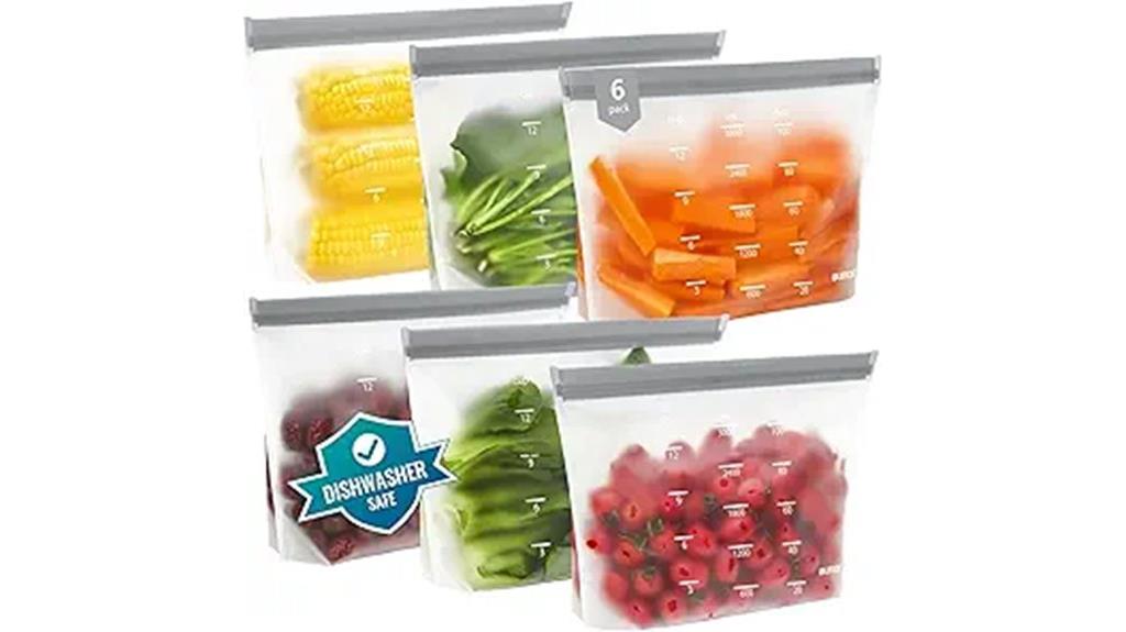 reusable silicone leakproof bags