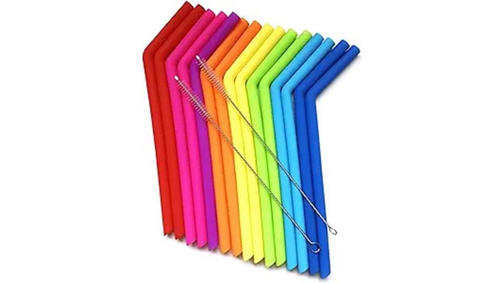 reusable silicone straws fits