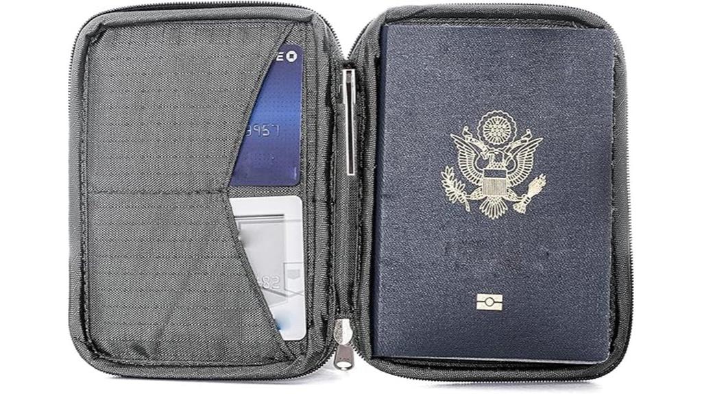rfid blocking travel wallet