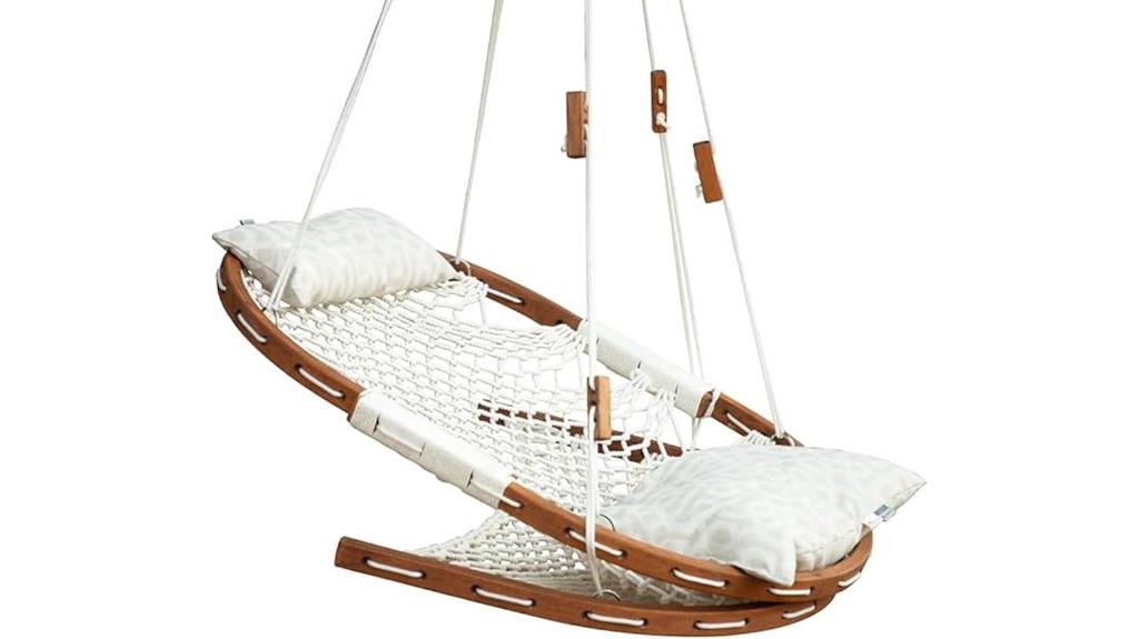 rope hammock with cushions